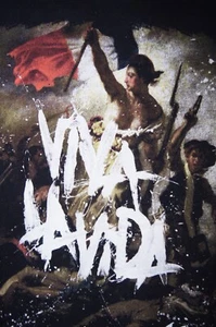 T-shirt COLDPLAY Viva La Vida 2008 TOUR Concert Band Muse Chris Martin L vintage Y2K - Foto 1 di 9