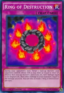 Ring of Destruction 1st Ed. Near Mint Yugioh Card SDKS-EN033 - Picture 1 of 1