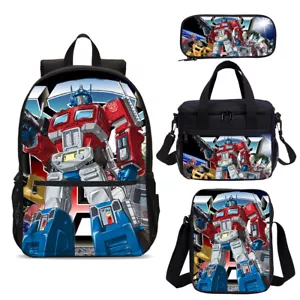 Kinder Schulranzen Rucksäcke Vorteilsset Transformers G1 Kühltasche Brotzeittasche Stifteetui Posten - Bild 1 von 19