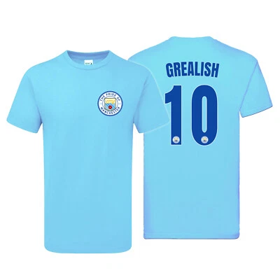 MATCH DAY EXPERIENCE ONLINE Kinder 10 GREALISH Kit Style TSHIRT City Manchester inoffizielle Handelsware