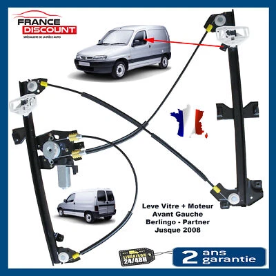 Leve Vitre Avec Moteur Avant Gauche Berlingo Partner 1996 A 2008 9221as 9221g3 - Imagen 1 de 4