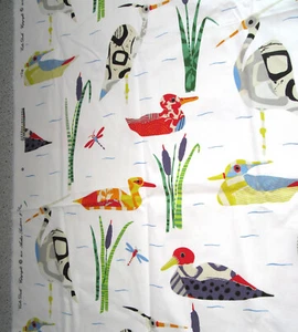Arthur Sanderson CALICO DUCKS Heavy Cotton FABRIC 50" X 56" Piece c. 2011 - Picture 1 of 7
