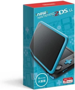 Gebrauchter japanischer New Nintendo 2DS XL LL SCHWARZ TÜRKIS BLAU mit allen Artikeln JAN-001 - Bild 1 von 4