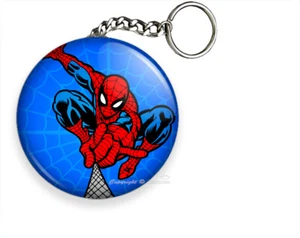 AMAZING SPIDERMAN SHOOTING WEB SUPERHERO COMICS KEYCHAIN KEY FOB CHAIN RING GIFT - Picture 1 of 1