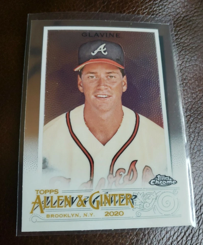 2020 Topps Chrome Allen Ginter #1 Tom Glavine Base Card Atlanta Braves - Image 1 of 2