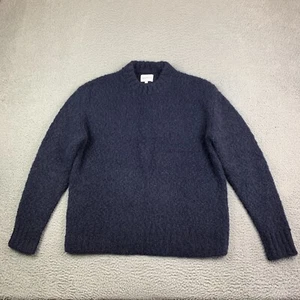 Norse Projects Alpaca Sweater Mens S Rasmus Relaxed Flame Blue Soft - Picture 1 of 11