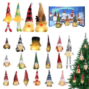 Light Up Gnome Advent Calendar 24 Days Countdown To Christmas Glowing applied - Picture 1 of 11