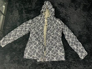 Burton Snowboardjacke Damen Gr. Medium blau weiß Dry Ride mit Kapuze - Bild 1 von 13