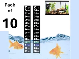 10 tiras de temperatura ecológicas para acuario, invernadero, terrario de reptiles - Imagen 1 de 4