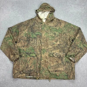 Realtree Jacket Adult Extra Large Brown Workwear Hunting Camo Hood Coat Mens - Picture 1 of 8