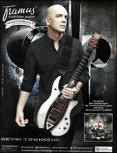 Anuncio de guitarra de la firma Framus Devin Townsend Project Transcendence - Imagen 1 de 3