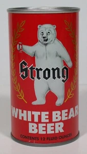 White Bear Bier luftversiegelt 12 Unzen LEERE Bierdose Walter Brewing Eau Claire Wis. - Bild 1 von 6