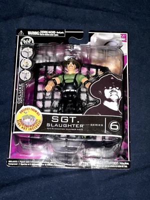 WWE BUIL'N BRAWL SGT. FIGURA DE ACCIÓN SLAUGHTER MATTEL 3.75" JAKKS PACIFIC 2009 Foto 1 de 4