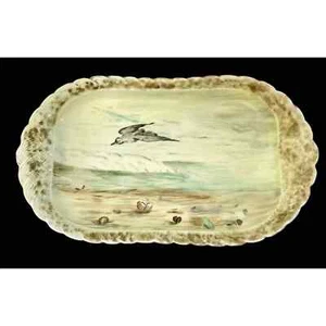 Antique H & Co Limoges Coastal Beach Large Platter. Made in France - Bild 1 von 7