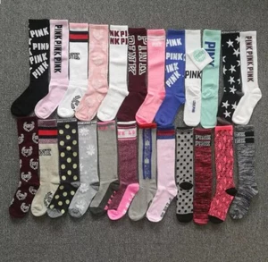 Victoria's secret Pink Knee High Socks 10 pairs At Random New Sold out. NWT - Picture 1 of 1