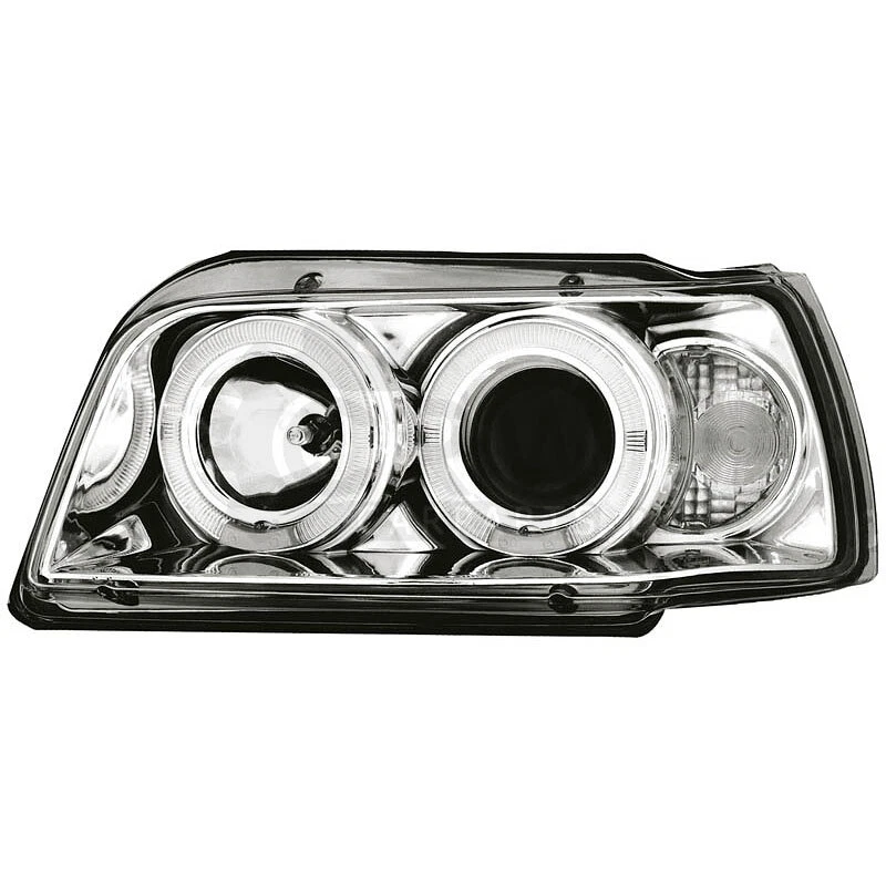 2 x Scheinwerfer für LED  Renault Clio I 90-96 Angel Eyes chrome 9FL - Bild 1 von 1