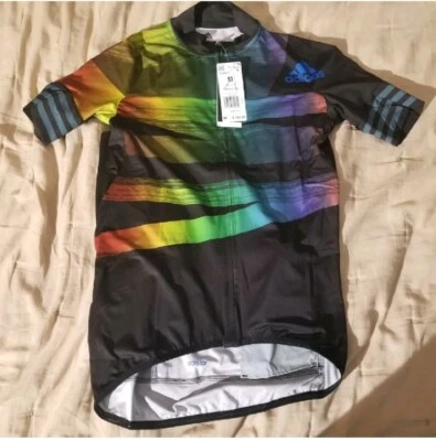 Adidas Adistar Pride Cycling Form Fitting Jersey FJ6571 Size M - Image 1 of 4