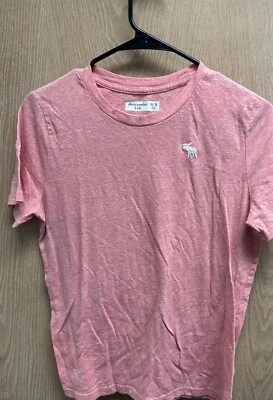Boys Abercrombie Kids Size 15/16 T-Shirt Salmon Color - Image 1 of 4