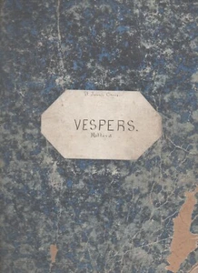 Complete Vesper Service with Latin and English Words, H. Millard 1866 HC Vintage - Picture 1 of 3