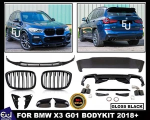 BODYKIT BODY KIT FOR BMW X3 G01 X3M FRONT SPLITTER DIFFUSER GRILLE 2018+ - Picture 1 of 24