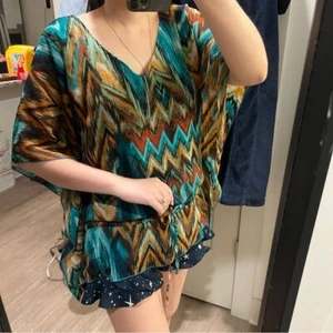 adiva USA Tunika Bluse Boho Fließend Sommer Urlaub Sale - Bild 1 von 5