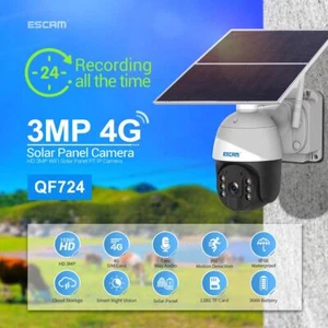 2-way voice 3MP recording alarm night vision solar panel cloud storage IP camera - Picture 1 of 11
