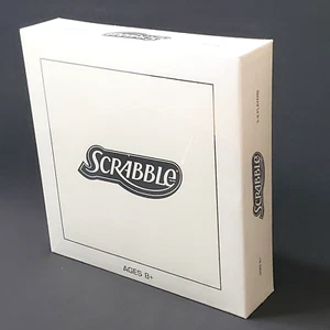 Scrabble Pearl Edition Pearlescent Board White Tiles Silver Accents Hasbro 2013 - Picture 1 of 5
