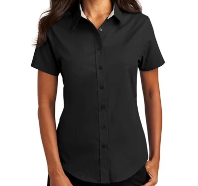 Camisa L508 Port Authority® Damas Manga Corta Fácil Cuidado XS-6XL Mujer Nueva Foto 1 de 2