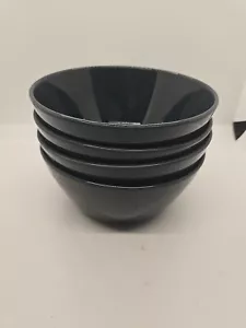 Crate & Barrel Denim Blue Soup Rice Bowls 6 1/4" - Set of 4 EUC Multiple Sets - Picture 1 of 6