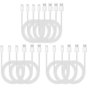 USB A to USB Type C - Packs 10 (3FT in length in White) - Picture 1 of 3