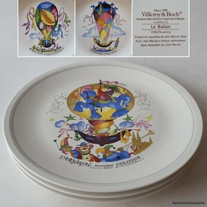3 Villeroy & Boch LE BALLON 10" Dinner Plates: Cologne + Luxembourg + Venise - Picture 1 of 13