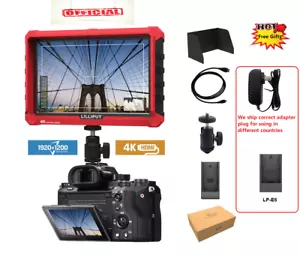 Lilliput 7" IPS A7S 4K Camera FHD HDMI 1920x1200 170° DJI Ronin adapter LP-E6 pl - Picture 1 of 12