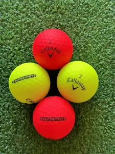 36 WIRKLICH NEUWERTIG 5A CALLAWAY SUPERSCHNELL MATT 2021/2022 (ROT/GELB FARBEN) - Bild 1 von 2