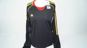 *NEU*Adidas Trainingsshirt Oberteil schwarz gelb rot unisex Gr. L Kids new - Picture 1 of 3