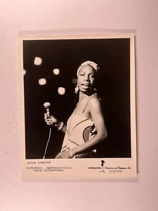 Nina Simone Photo On Stage Original Black And White Press Promotion Late 1960s - Picture 1 of 12
