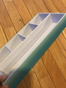 Pottery Barn Teen Pool Turquoise Ombre Desk Organizers Tray Magazine Pencil Set - Picture 1 of 12