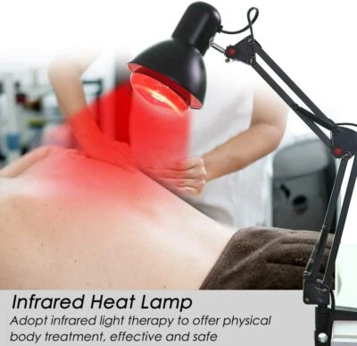 MARKENLOS Rotlichtlampe Infrarotlampe Rotlichtlampe Therapie lampe Heimgebrauch Wärmelampe