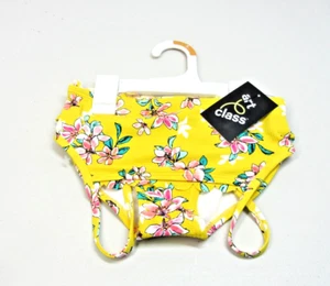 Art Class Bikini-Girls Sz 6/6x-Yellow-Pink Floral-Tropical-Beach-UPF 50-NWT - Picture 1 of 3