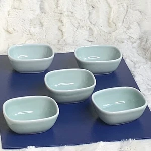 Lot of 5 Alessi for Delta Asian Large Ramekin Green Bowls Sauce Jelly Butter Nut - Picture 1 of 6