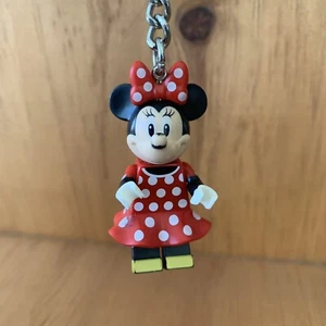 Lego Minnie Mouse Key Chain Disney Minifigure Disney Moving Arms / Legs - Picture 1 of 5