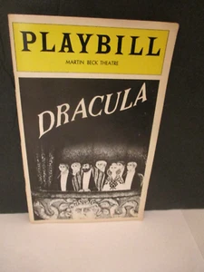 VTG NOV 1977 MARTIN BECK THEATER PLAYBILL DRACULA FRANK LANGELLA EDWARD GOREY - Picture 1 of 9
