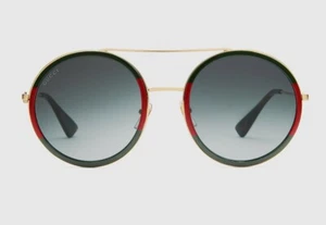 Gucci Oval Grey Gradient Sunglasses - Picture 1 of 2
