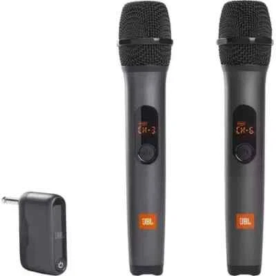 JBL Wireless Microphone System - Dual-Channel Receiver with Two Mics - Image 1 of 3