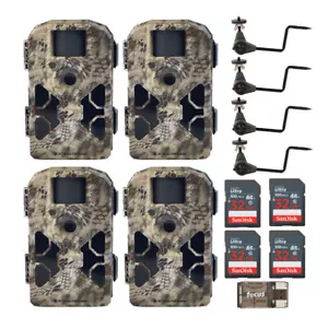 Stealth Cam 2020 G42NG 24MP Kamera trailowa 4-pak zestaw z uchwytami na drzewa i kartami - Zdjęcie 1 z 7