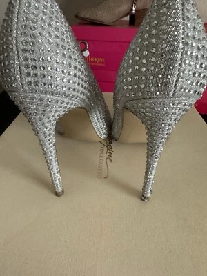 Steve Madden Alisha Rhinestone Crystal Translucent Heels Size 6.5 - Image 1 of 3