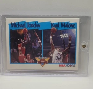 1991 NBA Hoops Michael Jordan & Karl Malone League Leaders Scoring #306 - Bild 1 von 2