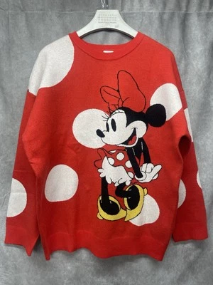 Suéter Disney Minnie Mouse Rojo Blanco Lunares Adultos Talla XL Mujer Nuevo sin Etiquetas Foto 1 de 4