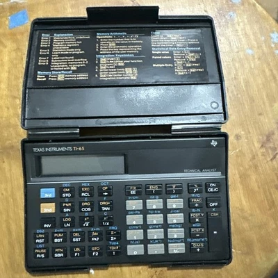 Texas Instruments TI-65 Technical Analyst Calculator – Tested & Working W/Batt - Image 1 of 4