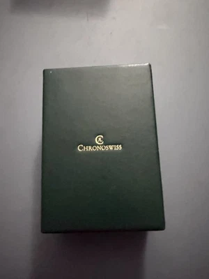 Chronoswiss Vintage komplette Holz Uhrenbox innen Samt und Satin grün RB#1 - Bild 1 von 4