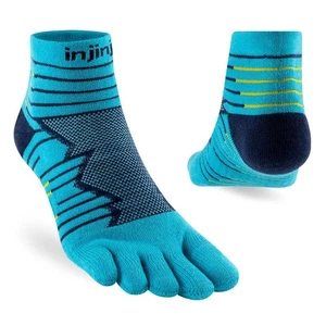 Injinji Ultra Run Mini Crew Five Finger Running Toe Socks Pacific Blue - Picture 1 of 1